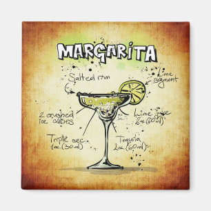 Margarita Recipe Guld Pub Magnet
