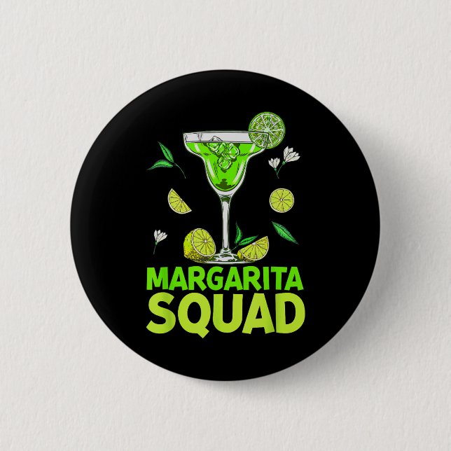 Margarita Squad Cinco de Mayo Costumes för mexikan Knapp (Framsida)