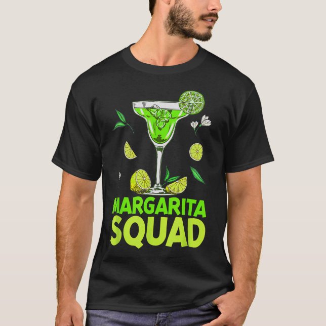 Margarita Squad Cinco de Mayo Costumes för mexikan T Shirt (Framsida)