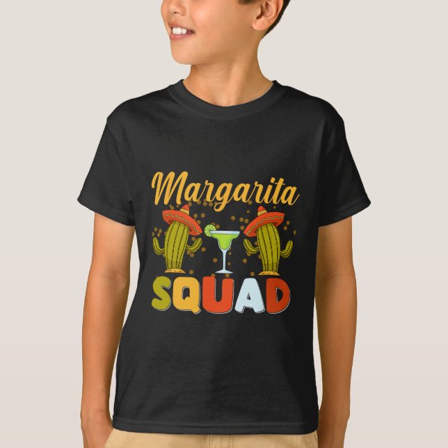 Margarita Squad Funny Cinco De Mayo T Shirt (Framsida)