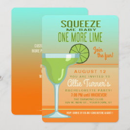 Margarita | Squeeze Me Baby | Bachelorette Inbjudningar