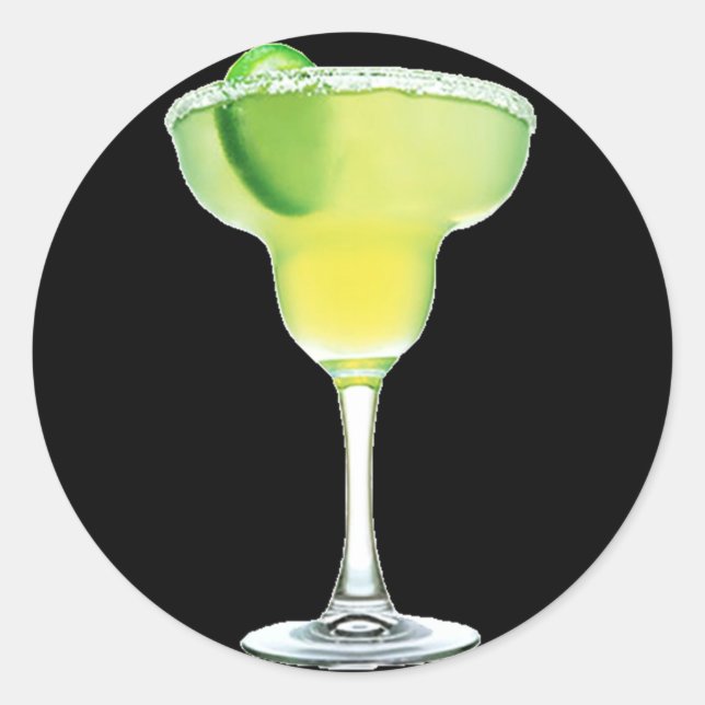Margarita Sticker Runt Klistermärke (Framsida)