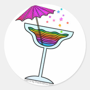 MARGARITA STICKERS RUNT KLISTERMÄRKE