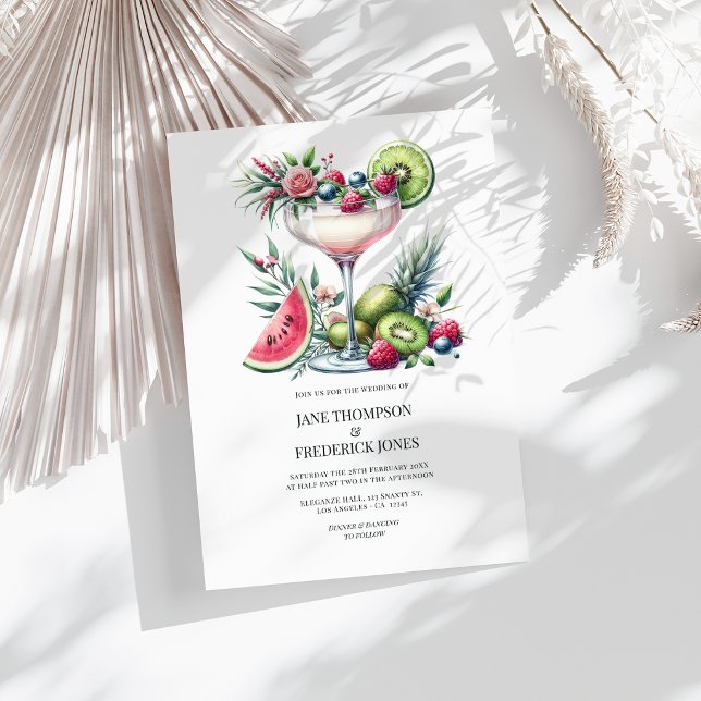 Margarita tema Exotisk Strandbröllop Inbjudningar (Margarita Theme Exotic Beach Wedding Invitation)