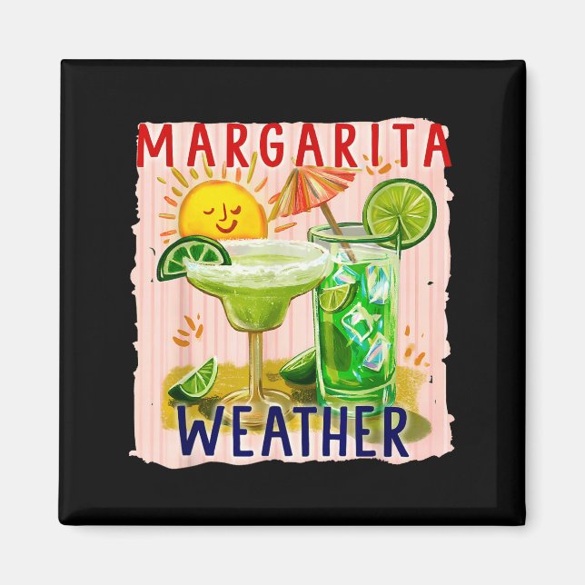Margarita väder cinco de mayo mexiko margarita  magnet (Framsidan)