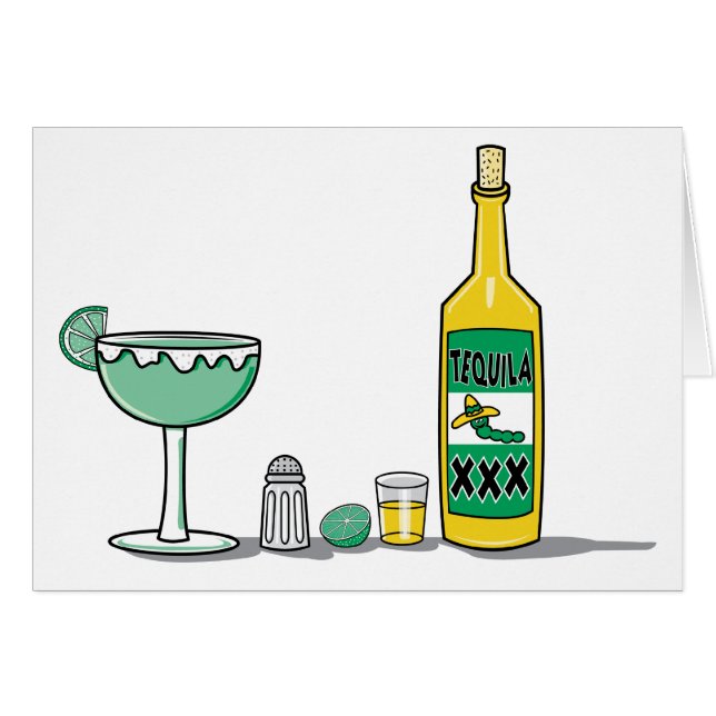 Margaritablandning Hälsningskort (Framsidan Horizontal)
