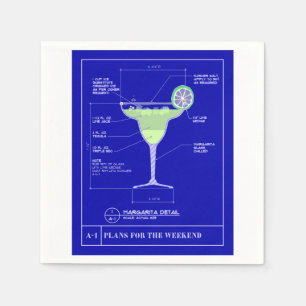 Margaritacoctailservetter Pappersservett