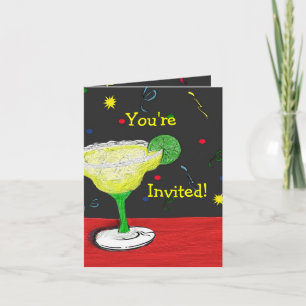 Margaritan är du det inbjudna kortet inbjudan
