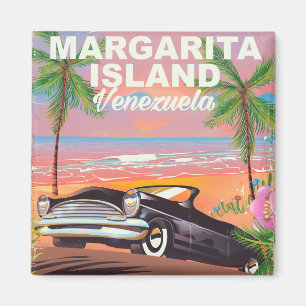 Margaritaö - Venezuela reser affischen Magnet