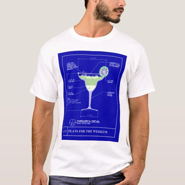 Margaritaritning Tee Shirt (Framsida)