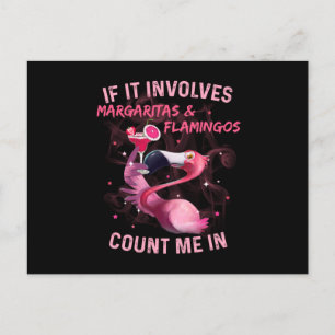 Margaritas & Flamingos Vykort