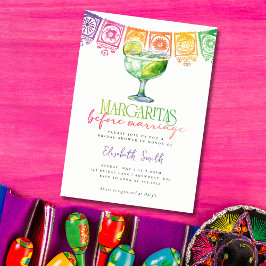 Margaritas före Giftermål Fiesta Möhippa Inbjudningar