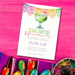 Margaritas före Giftermål Fiesta Möhippa Inbjudningar