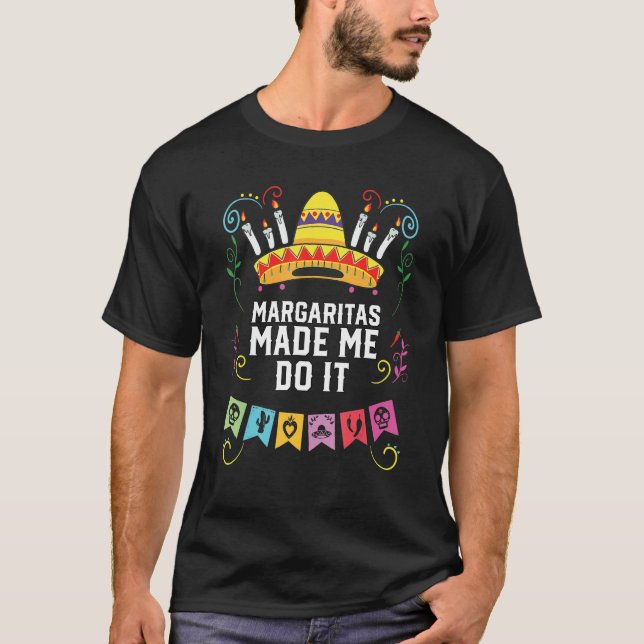 Margaritas har gjort mig till Margarita Drinker Al T Shirt (Framsida)