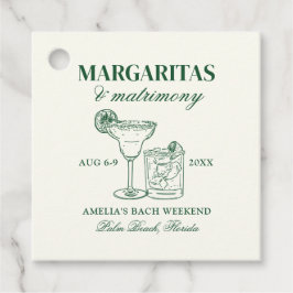 Margaritas & Matrimony Bach Gåvor Etiketter