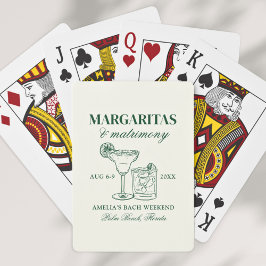 Margaritas & Matrimony Bachelorette Helg Casinokort