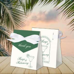 Margaritas & Matrimony Bachelorette Helg Favor Presentaskar