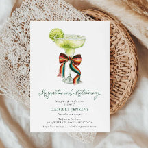 Margaritas & Matrimony Bröllopsdusch-inbjudan