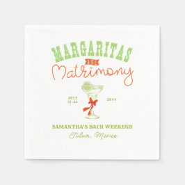 Margaritas & Matrimony Tulum Möhippa Pappersservett