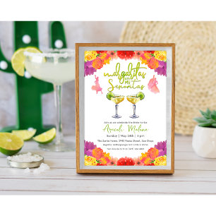Margaritas med min Senorita Floral Inbjudningar