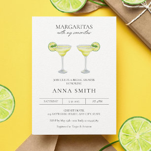 Margaritas med mina Senoritas Fiesta Bröllopsdusch Inbjudningar