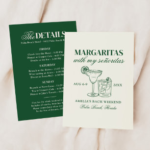 Margaritas med mina señoritas möhippa inbjudningar