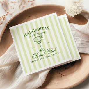 Margaritas och äktenskap Grönrandig Pappersservett