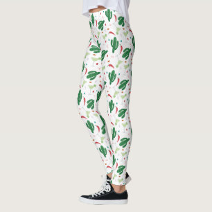Margaritas och Chili Peppers Fiesta Theme Leggings