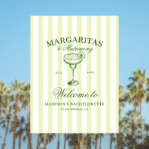 Margaritas och Matrimony Bachelorette Välkommen
