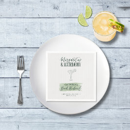 Margaritas och Matrimony Party Cocktail Napkins Pappersservett