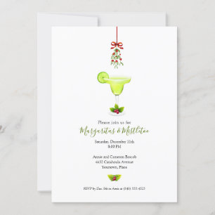 Margaritas och Mistletoe-Julfesten Inbjudningar
