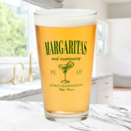 Margaritas och Personlig Bachelorette Glaskopp