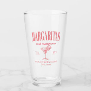Margaritas och Personlig Bachelorette Glaskopp