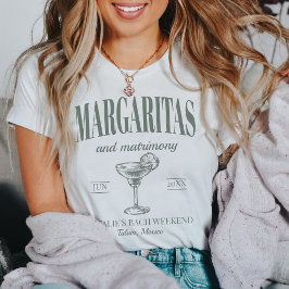 Margaritas och Personlig Bachelorette T Shirt