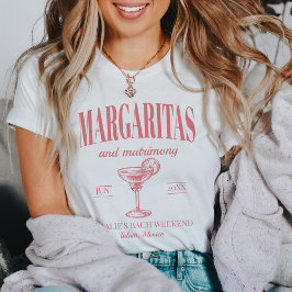 Margaritas och Personlig Bachelorette T Shirt