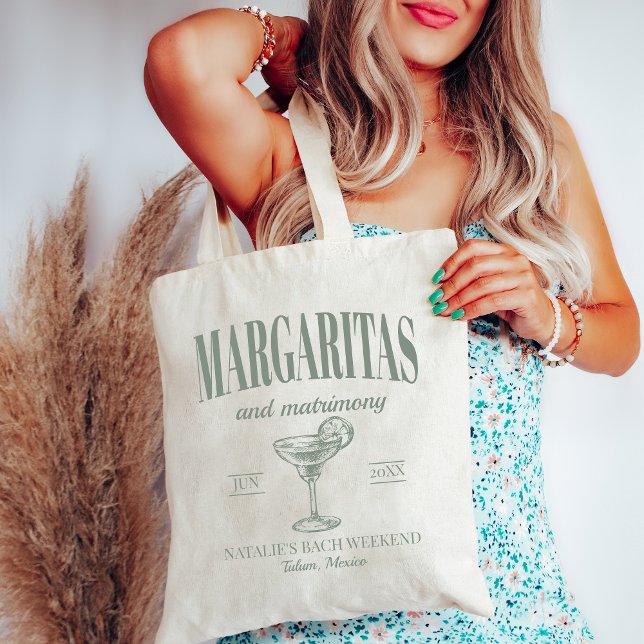 Margaritas och Personlig Bachelorette Tygkasse (Skapare uppladdad)