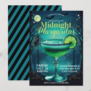 Margaritas på Midnight Cocktail Party-inbjudan Inbjudningar