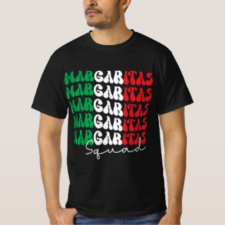 Margaritas Squad Retro Design T Shirt