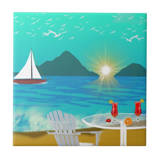 Margaritaville Kakelplatta (Framsidan)