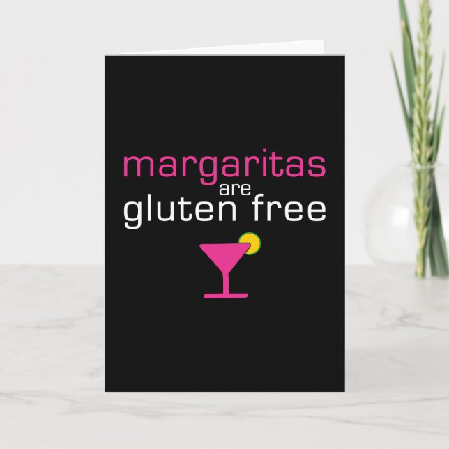 Margaritor är fri Gluten Kort (Framsida)