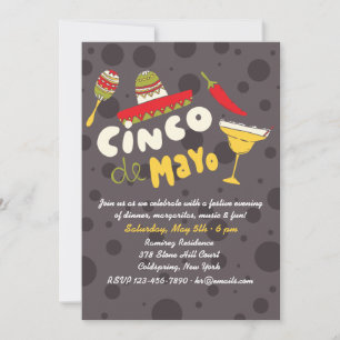 Margaritor och mer Cinco de Mayo inbjudan