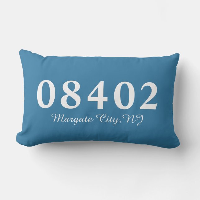 Margate City NJ 08402 Pillow, Beach Houseuppvärmni Lumbarkudde (Framsida)
