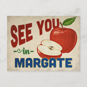 Margate Florida Apple - Vintage resor Vykort