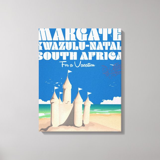 Margate, KwaZulu-Natal Sydafrika resertryck Canvastryck (Framsida)