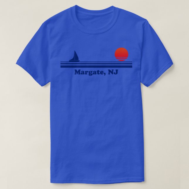 Margate NJ Sailboat Sunrise T Shirt (Design framsida)