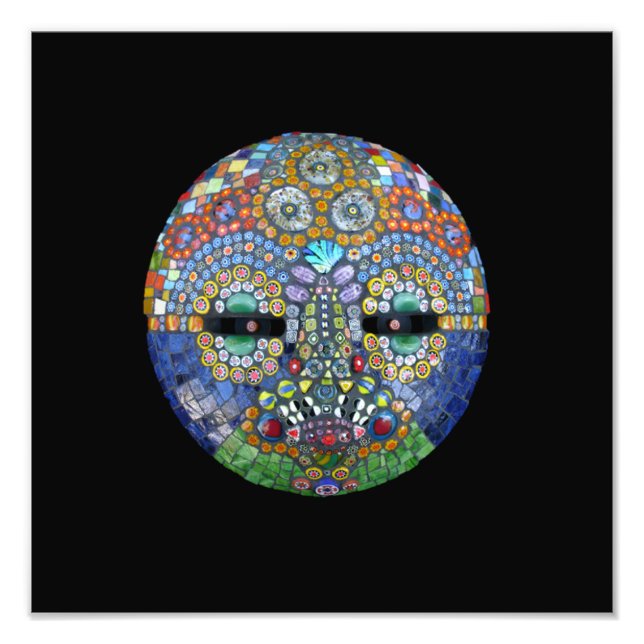 Marge Mosaic Mask Fototryck (Framsidan)