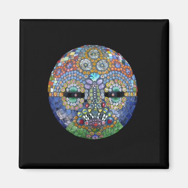 Marge mosaic mask magnet (Framsidan)