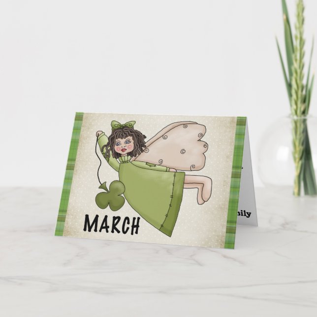 Margel Blank St. Patrick-Day Greeting Card Kort (Framsida)