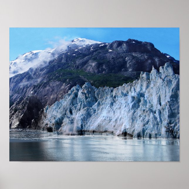 Margerie Glacier Calving Poster (Framsidan)