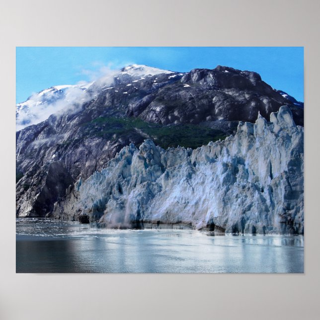 Margerie Glacier Calving Poster (Framsidan)